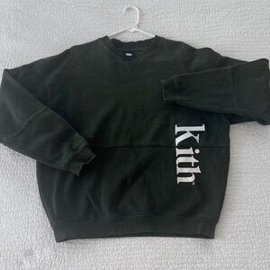 Kith Men's Dark Green Crewneck Sweater